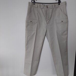 Vintage Tilley Endurables Men's 44x29 Cargo Pants Travel Adventure, NWOT Beige
